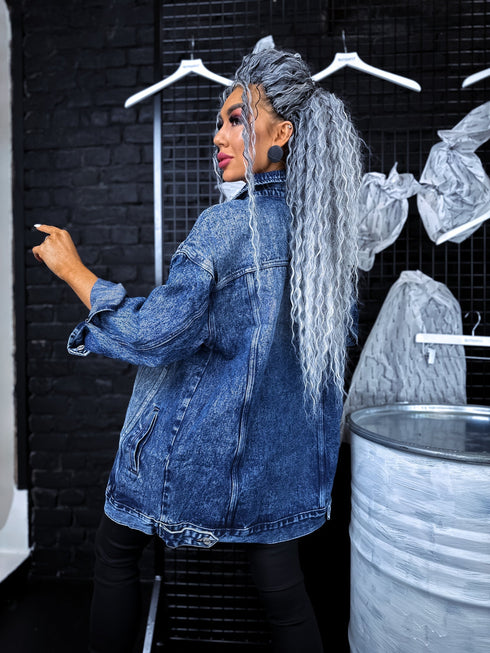 F3241 Dark Blue Denim Jacket